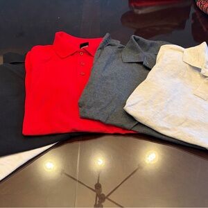 Red, Gray, Black and White Polo Shirts